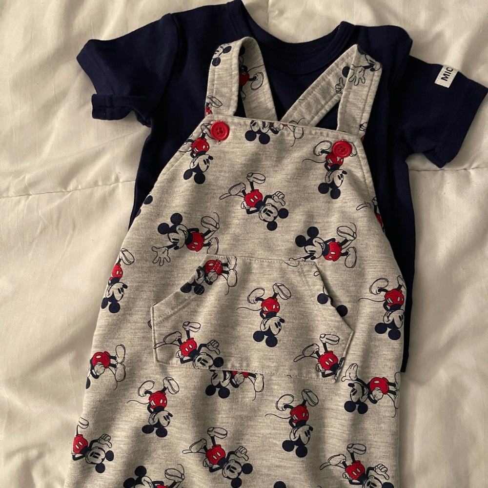 Mickey baby boy overall set